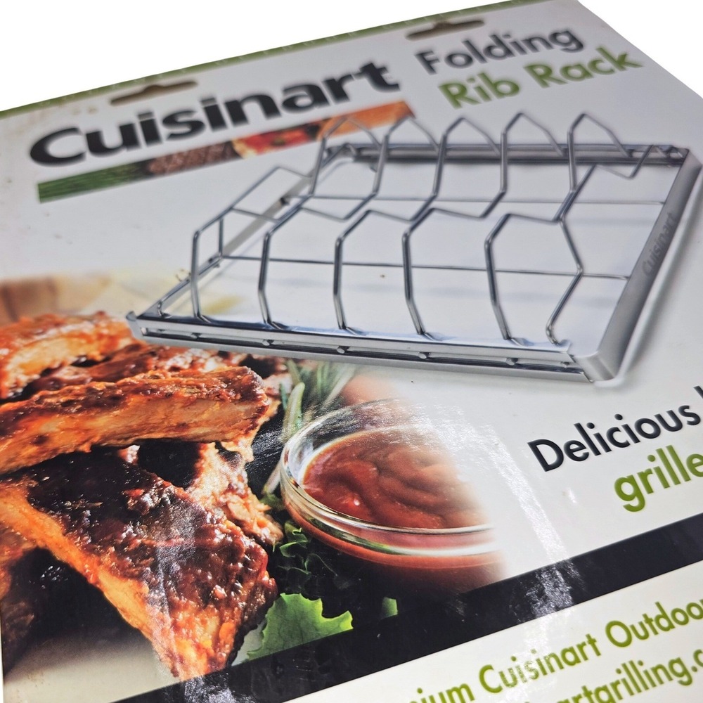 Cuisinart Four Rib Folding Rack New In Box - Picture 4 of 7